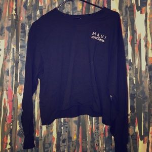 Maui & Sons Long-sleeve Black T-Shirt